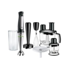 "Braun Multiquick 7 MQ 7087X Immersion Blender - High-End Black Brushed Stainless Steel for Effortless Cooking Excellence"